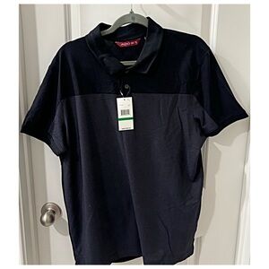 Men's A[X]IST Short Sleeve 1/4 Button Down Polo Stretch